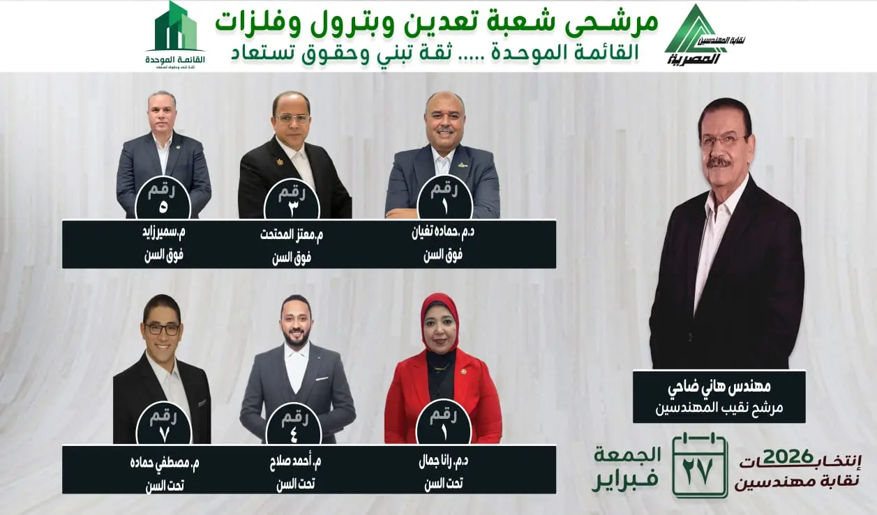 القائمة-الموحدة-لشعبة-بترول-وتعدين-عن-ترشحها-لانتخابات-نقابة-المهندسين