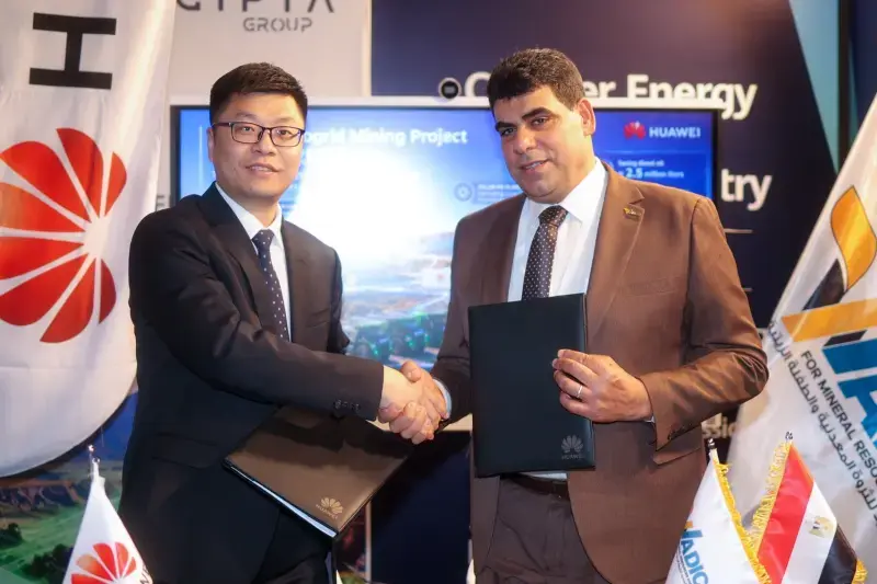 هواوي وواديكو توقعان مذكرة تفاهم لتوظيف الطاقة الرقمية والنظيفة في عمليات التعدين